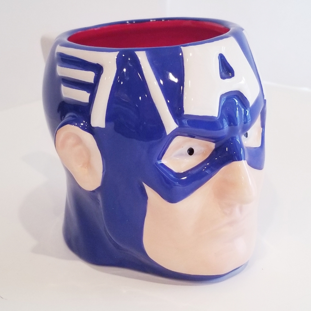 Marvel Mug Cup Blue 3D Captain America